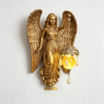 Vintage Golden Angel Wall Sconce Lamp