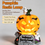 Halloween Pumpkin Resin Lamp A