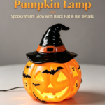 Halloween Pumpkin Resin Lamp B