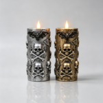 Skull Halloween Candle Holder A