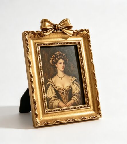 Vintage Bow rectangular Resin Picture Frame B - 1.jpg