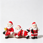 Funny Santa Claus Resin Planter Set