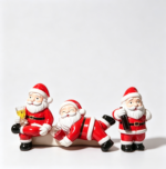 Funny Santa Claus Resin Planter Set