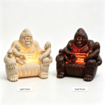 Gorilla Family Sofa Resin Lamp AB