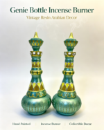 Arabian Genie Bottle Resin Statue