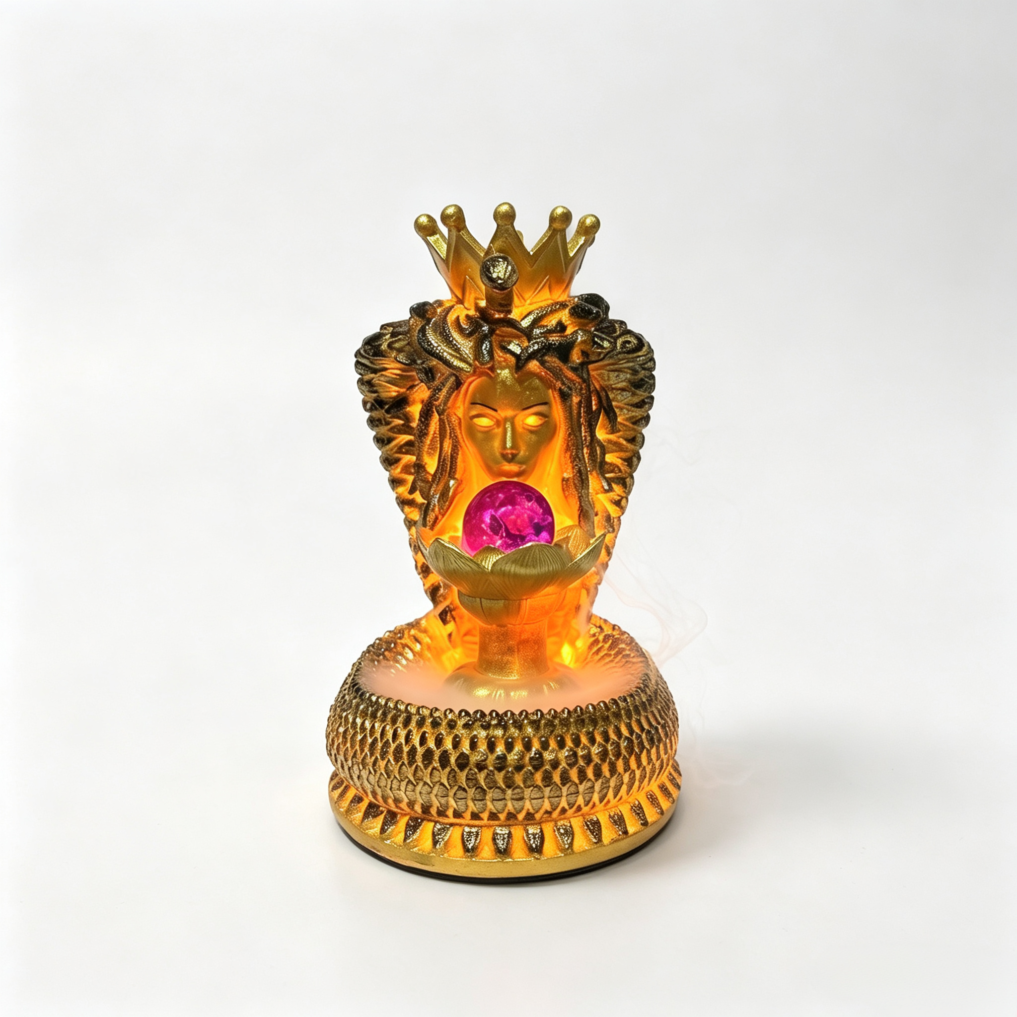 1 Medusa Backflow Incense Burner with LED Light