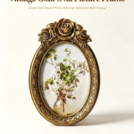 Vintage Rose Resin Picture Frame - 1