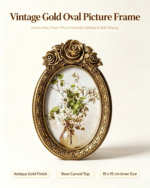Vintage Rose Resin Picture Frame - 1