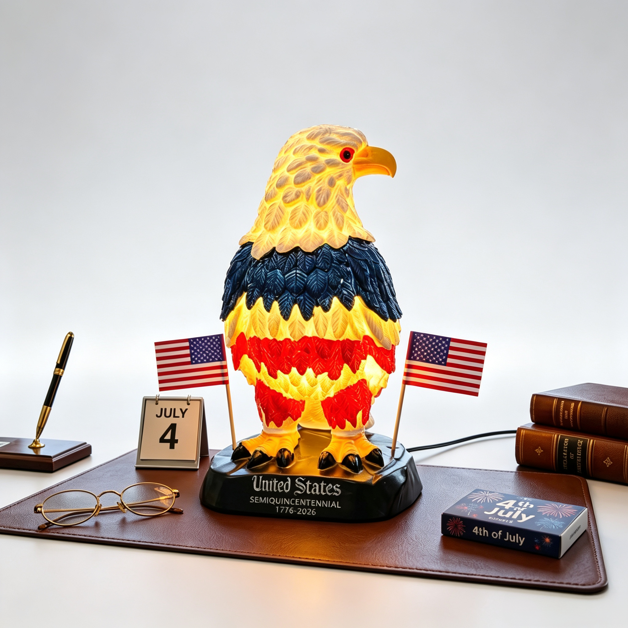 American Bald Eagle Resin Lamp - 1.png