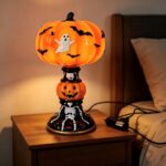 Halloween Tiffany Style Resin Table Lamp C
