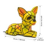 Tiffany Style Chihuahua Resin Lamp A
