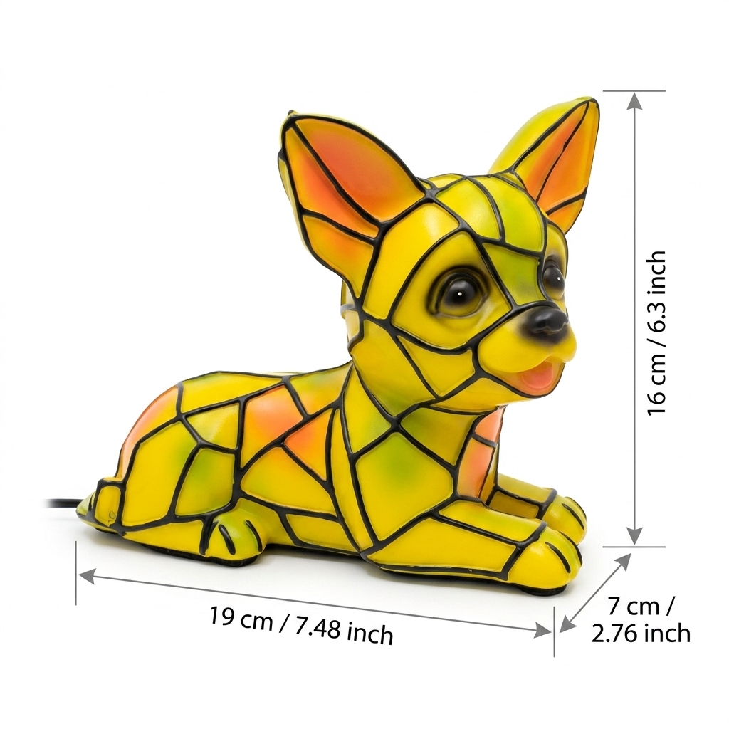 Tiffany Style Chihuahua Resin Lamp A - 1.jpg