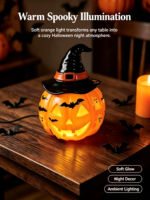 Halloween Pumpkin Resin Lamp B