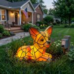 Tiffany Style Chihuahua Resin Lamp A