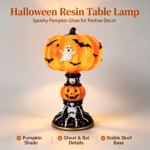 Halloween Tiffany Style Resin Table Lamp C