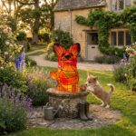 Tiffany Style Corgi Resin Lamp B