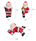 Funny Santa Claus Resin Planter Set