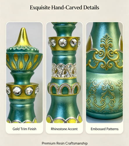 Arabian Genie Bottle Resin Statue