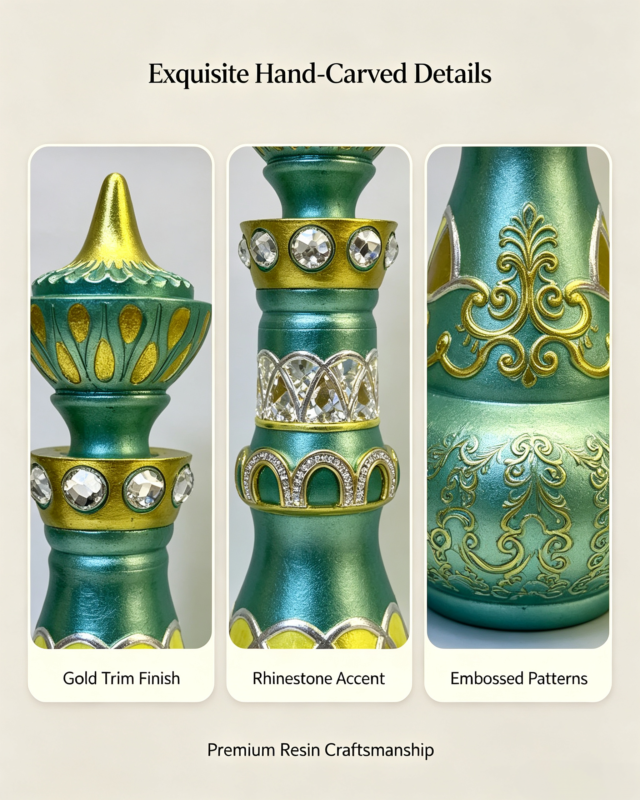Arabian Genie Bottle Resin Statue