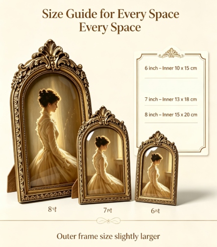 Vintage Arch Resin Picture Frame 3 Sizes, - 2