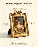 Vintage Bow rectangular Resin Picture Frame B - 2.jpg