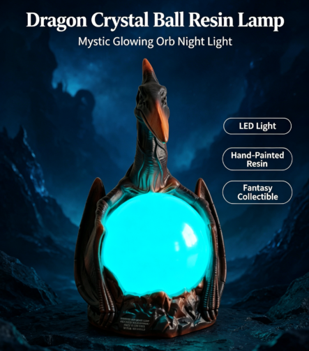 Fantasy Dragon Resin Statue D