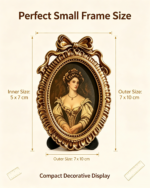 Vintage Bow Oval Resin Picture Frame A