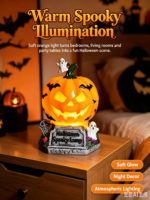 Halloween Pumpkin Resin Lamp A