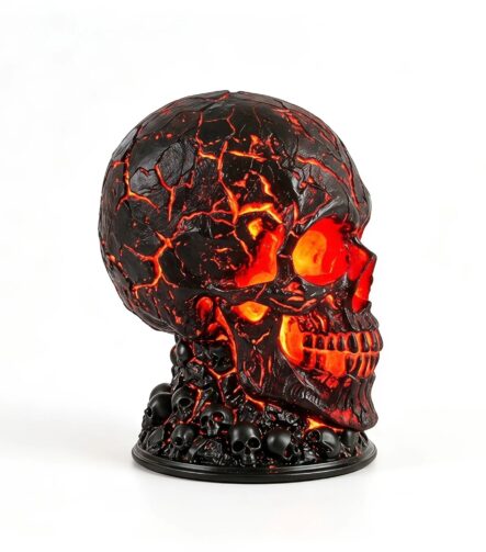 Internal Illumination Skull Table Lamp B