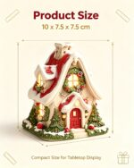 Christmas Snow House Resin Figurine