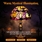 Halloween Tiffany Style Resin Table Lamp A