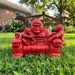 Gorilla Family Sofa Resin Lamp AB