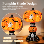 Halloween Tiffany Style Resin Table Lamp C