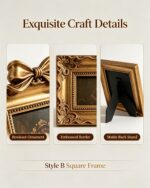 Vintage Bow rectangular Resin Picture Frame B - 3.jpg