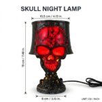Lava Cracked Skull Table Lamp A