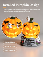 Halloween Pumpkin Resin Lamp A