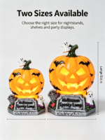 Halloween Pumpkin Resin Lamp A
