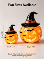 Halloween Pumpkin Resin Lamp B