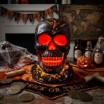 LAVA Skull Accent Lamp C