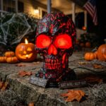 Internal Illumination Skull Table Lamp B