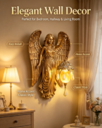 Vintage Golden Angel Wall Sconce Lamp