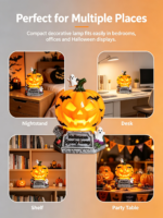 Halloween Pumpkin Resin Lamp A