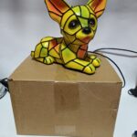 Tiffany Style Chihuahua Resin Lamp A