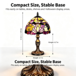 Halloween Tiffany Style Resin Table Lamp A