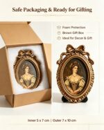 Vintage Bow Oval Resin Picture Frame A