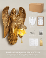Vintage Golden Angel Wall Sconce Lamp