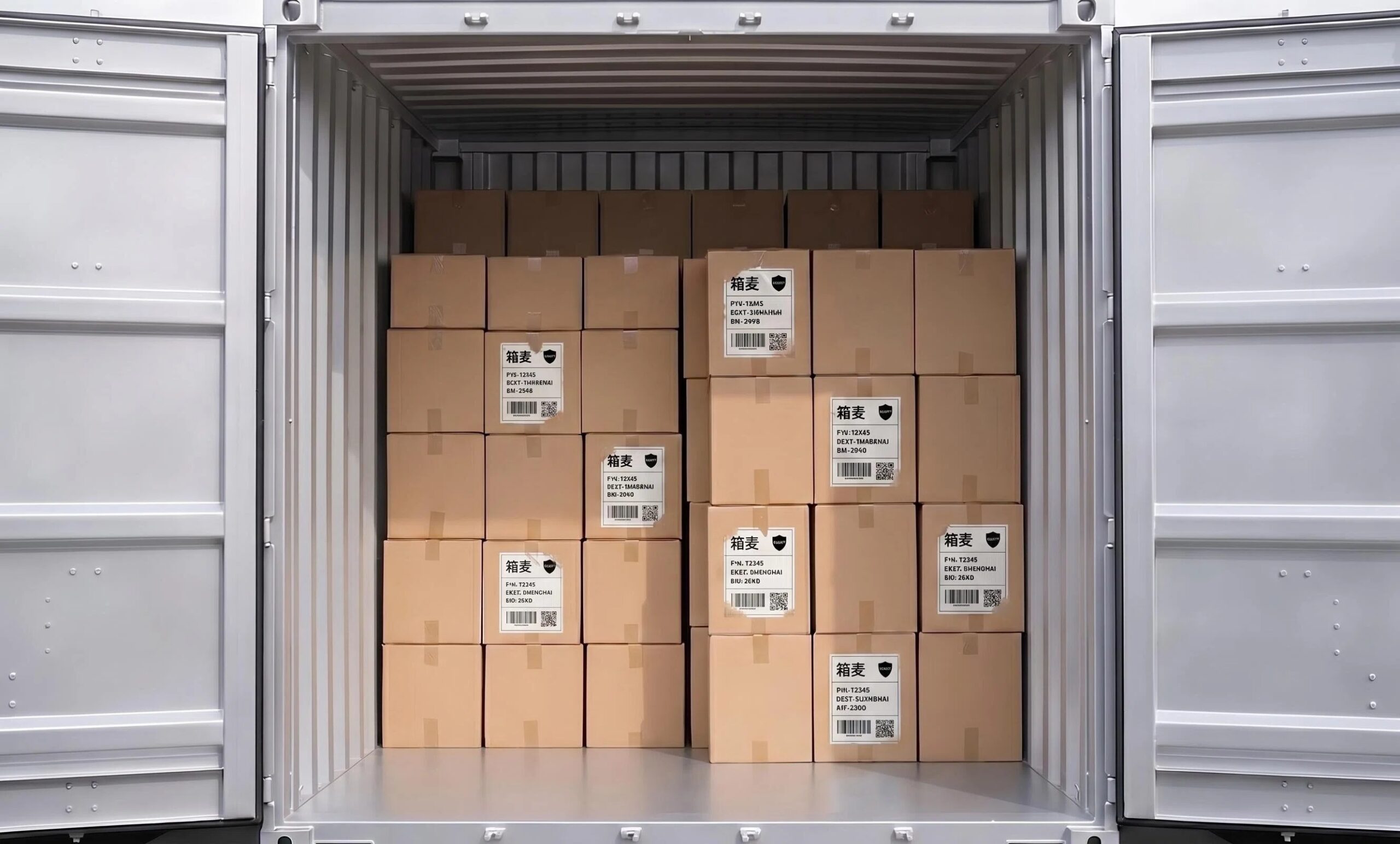 Royalwell Crafts export cartons loaded for shipment